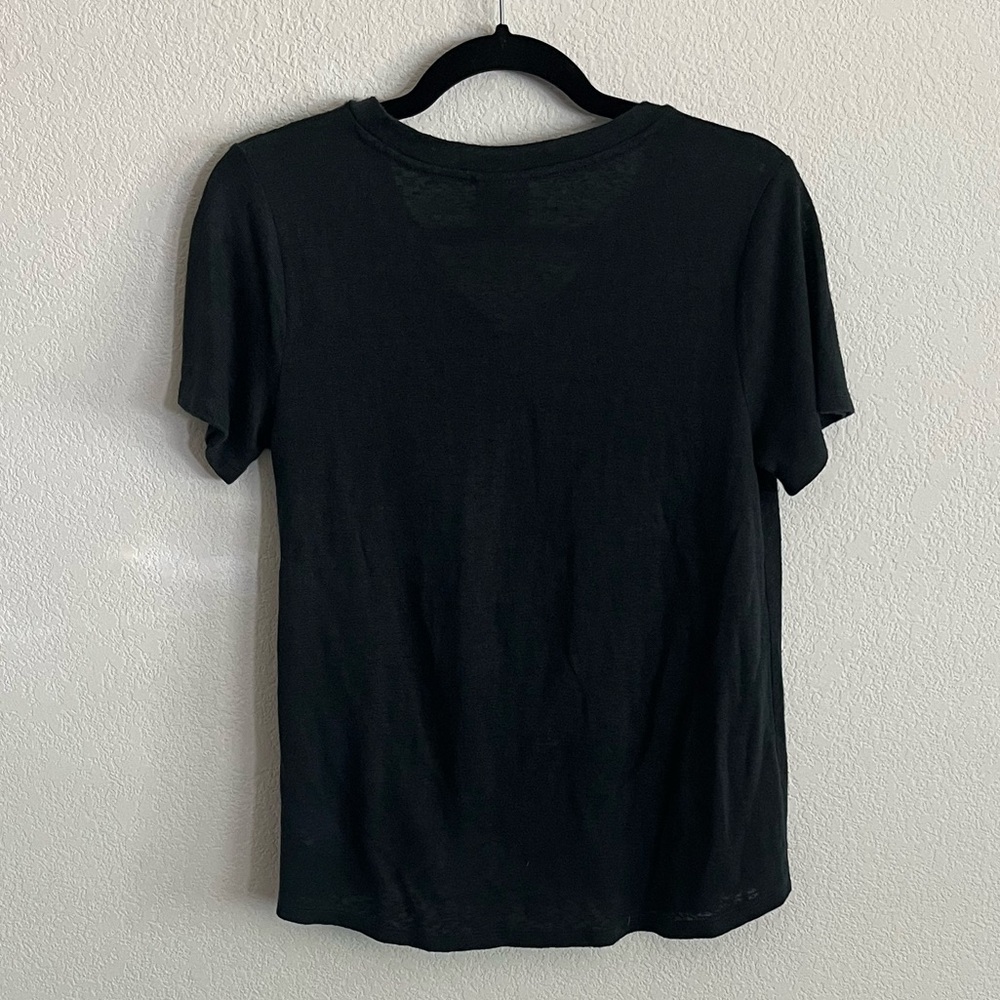 Bobeau Twist Front Burnout Tee - Picture 3 of 4
